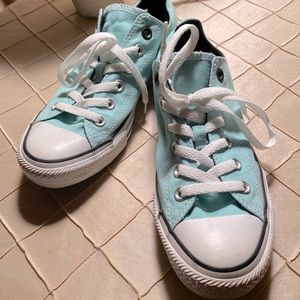 Converse soft blue chucks